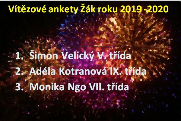 Vítězové ankety Žák roku 2019 -2020