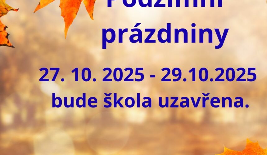 Podzimní prázdniny