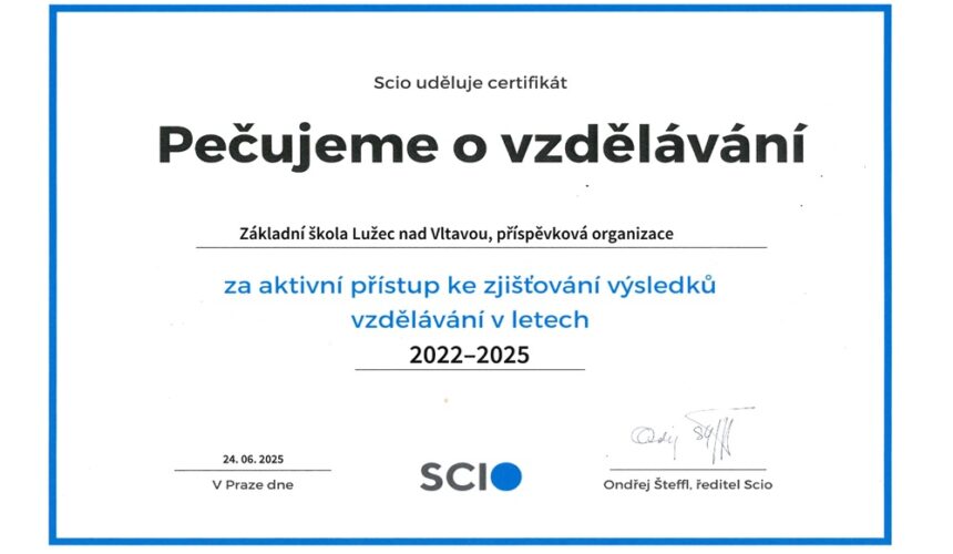 Pečujeme o vzdělávání